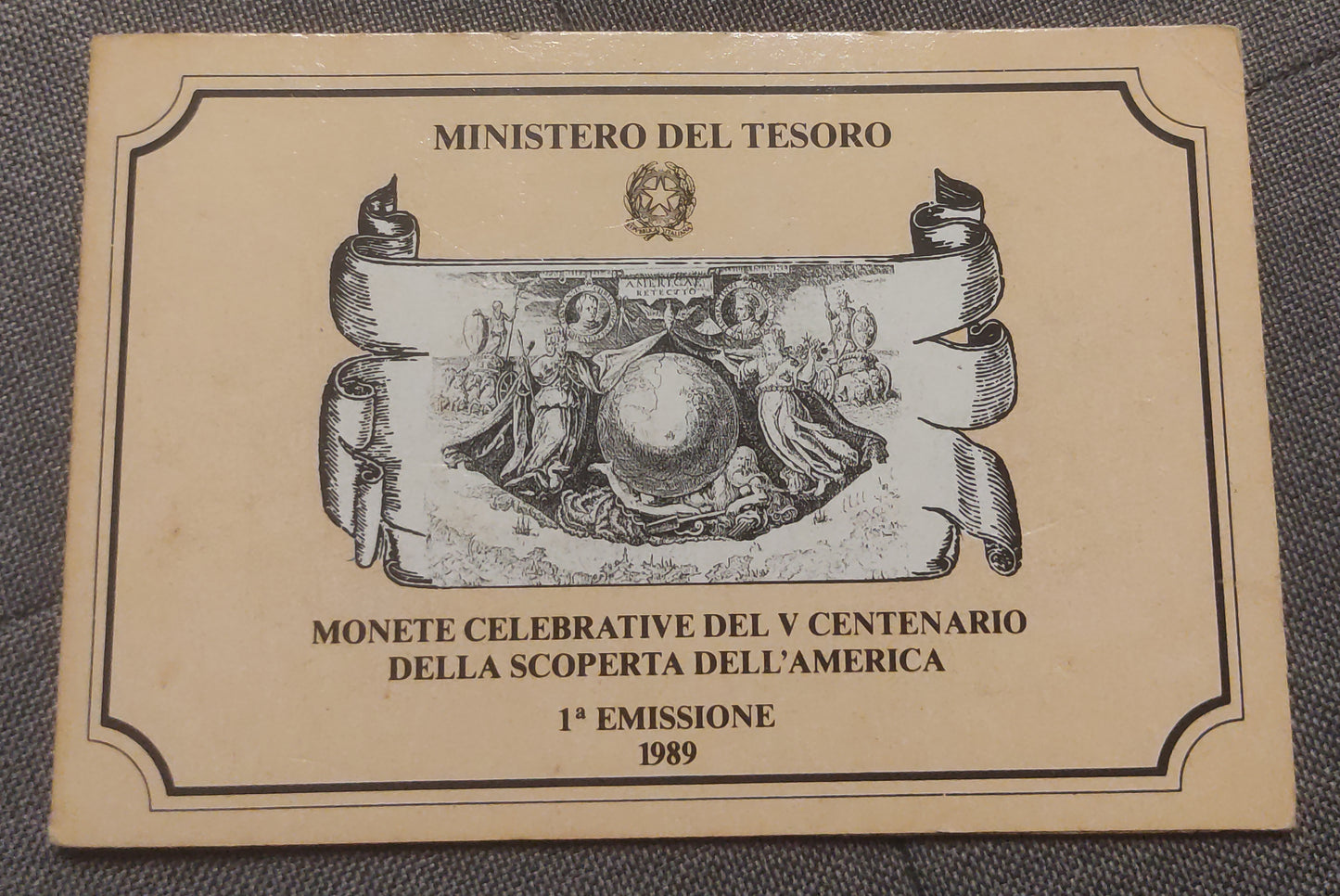 MONETE IN ARGENTO DEL 1989 IPZS 500 ANNI DELLA SCOPERTA DELL' AMERICA FDC