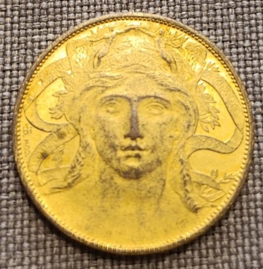 20 CENTESIMI 1906 BUONO ESPOSIZIONE FIERA DI MILANO VITTORIO EMANUELE III qFDC