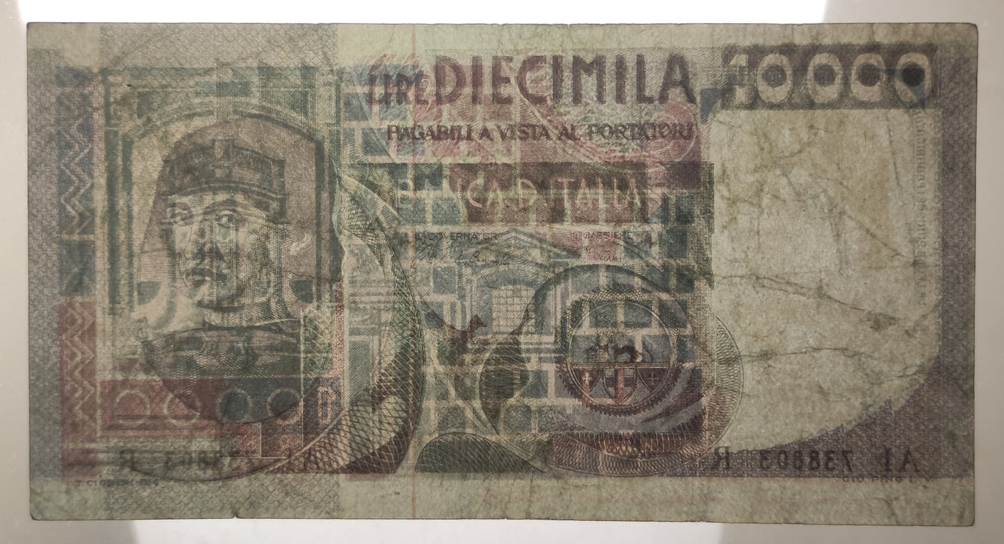 10000 LIRE CASTAGNO FALSO D'EPOCA 03/11/1982 BB