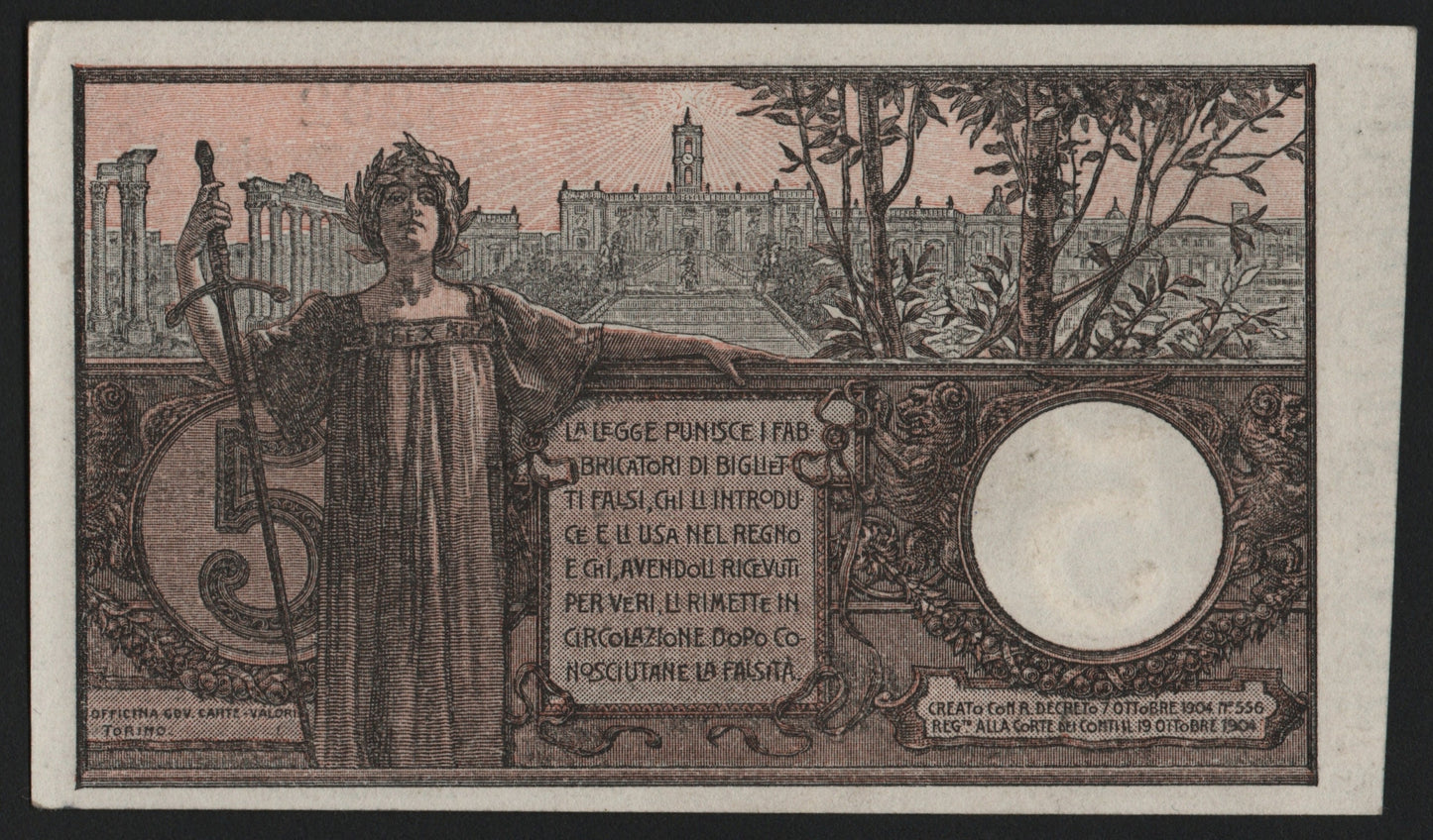 5 LIRE FLOREALE VITTORIO EMANUELE III 19/09/1923 SUP+ - Numismatica_ita