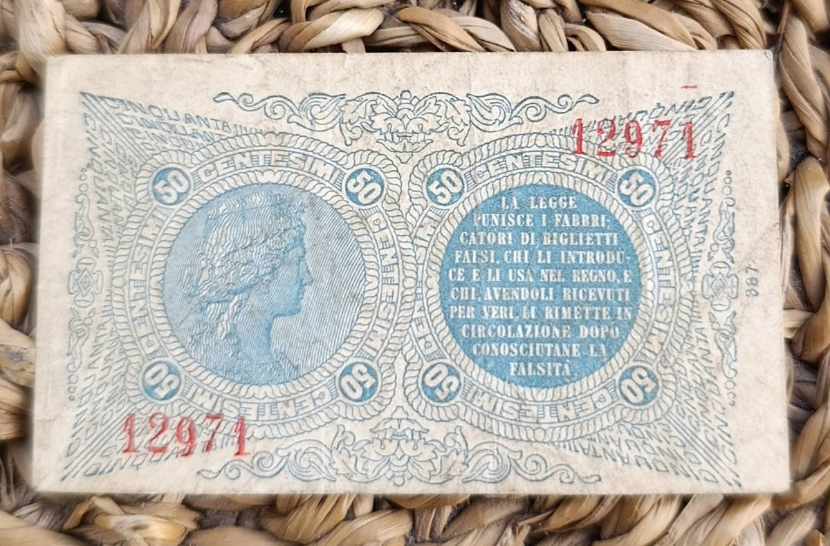 50 CENTESIMI CONSORZIALE 30/04/1874 BB
