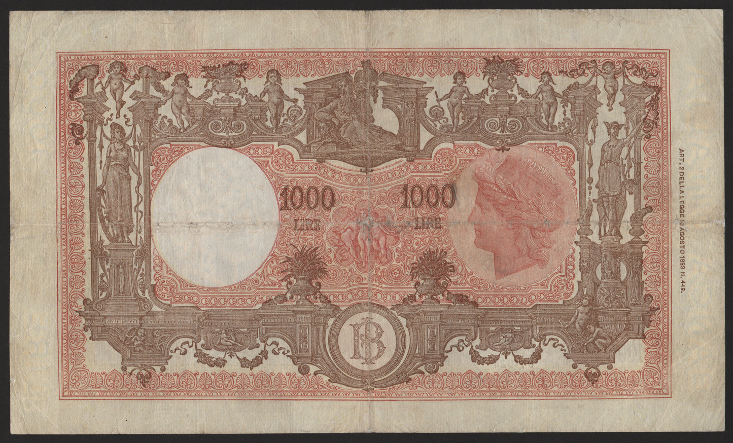 1000 LIRE GRANDE "M" (MEDUSA) 14/04/1948 BB