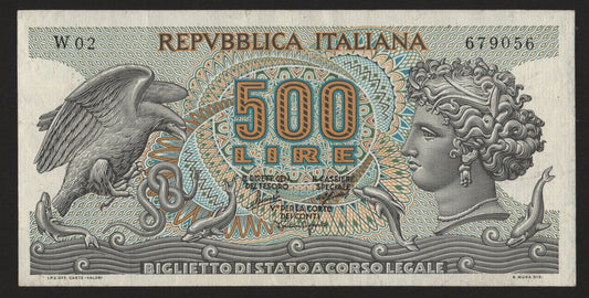 500 LIRE ARETUSA SERIE SOSTITUTIVA 20/06/1966 SPL