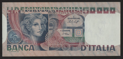 50000 LIRE VOLTO DI DONNA 20/06/1977 SPL