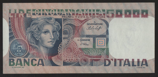 50000 LIRE VOLTO DI DONNA 20/06/1977 SPL