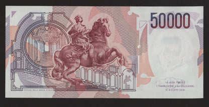 50000 LIRE BERNINI 1° TIPO LETTERA A 15/03/1984 qSUP