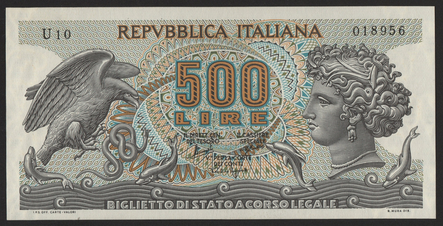 500 LIRE ARETUSA 20/06/1966 qFDS