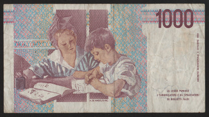 1000 LIRE MONTESSORI SERIE SOSTITUTIVA XB 1991 BB