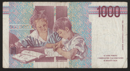 1000 LIRE MONTESSORI SERIE SOSTITUTIVA XC 1993 BB