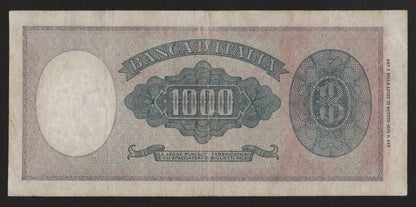 1000 LIRE ITALIA ORNATA DI PERLE (TESTINA) 20/03/1947 BB