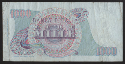 1000 LIRE VERDI 1° TIPO 04/01/1968 BB