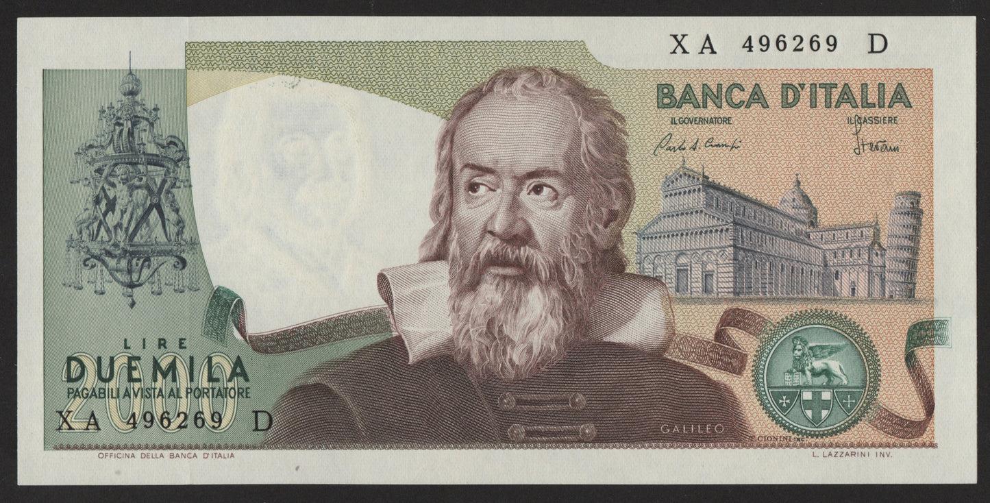 2000 LIRE GALILEO SERIE SOSTITUTIVA 1983 FDS