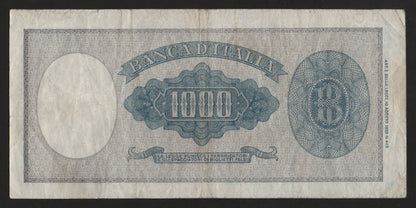 1000 LIRE ITALIA ORNATA DI PERLE (TESTINA) 20/03/1947 BB