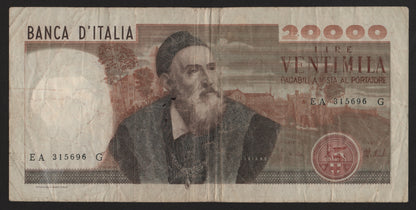 20000 LIRE TIZIANO 21/02/1975 BB