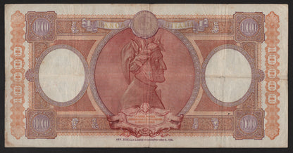 10000 LIRE REPUBBLICHE MARINARE REGINE DEL MARE 31/03/1951 BB