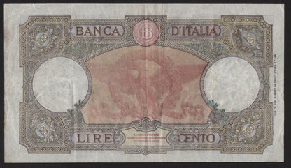 100 LIRE ROMA GUERRIERA (B.I.) 23/08/1943 BB