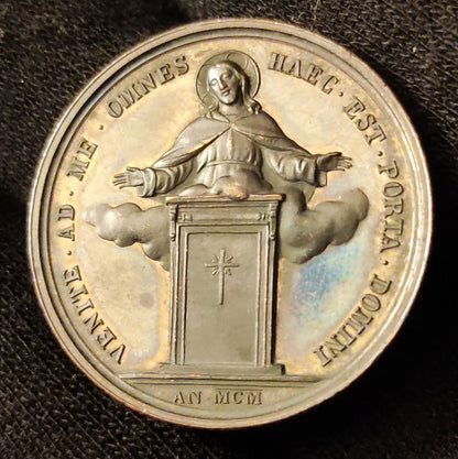 MEDAGLIA IN BRONZO DEL 1900 STATO PONTIFICIO LEONE XIII qFDC