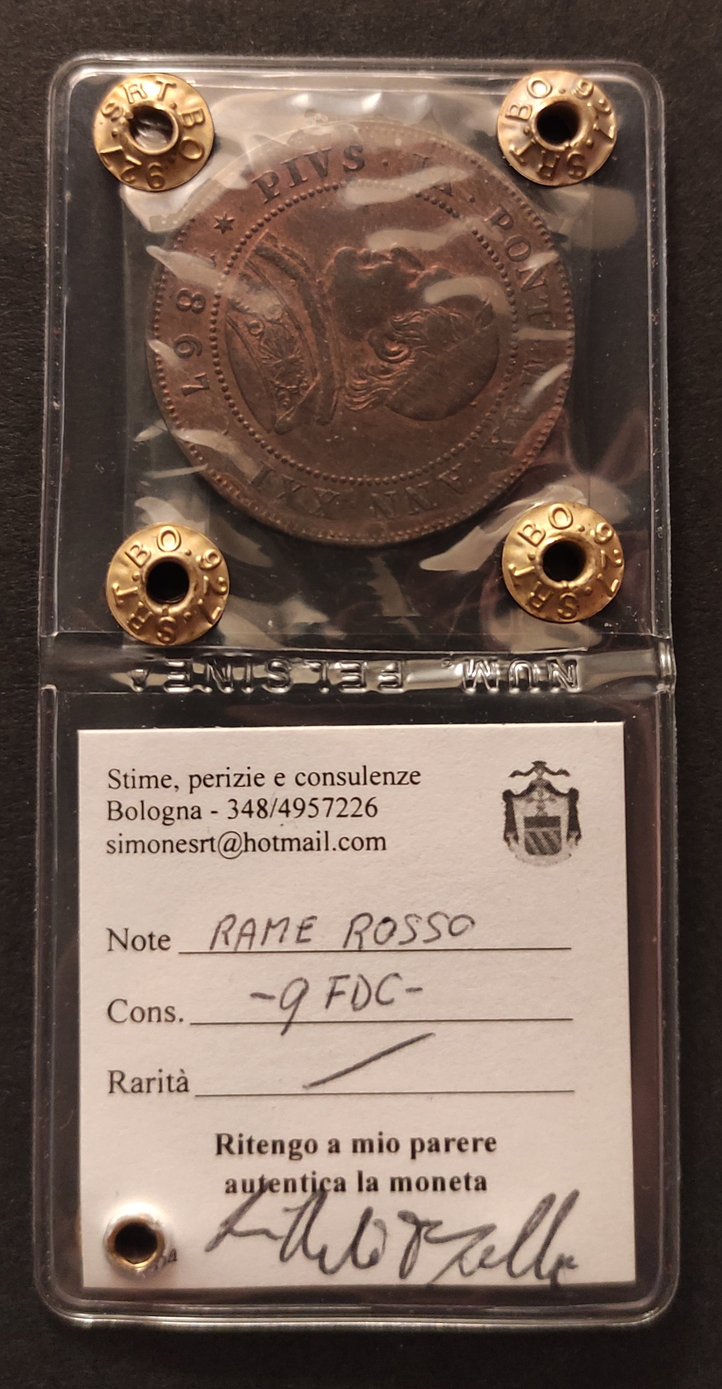 2 SOLDI 1867 PIO IX (qFDC) - Numismatica_ita