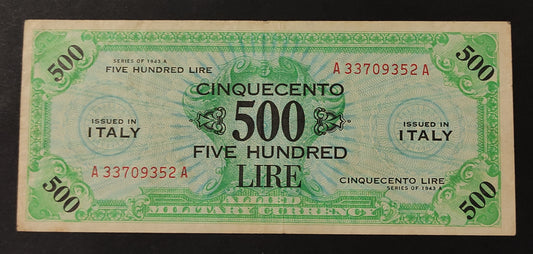 500 LIRE AM BILINGUE 1943 (BB) - Numismatica_ita