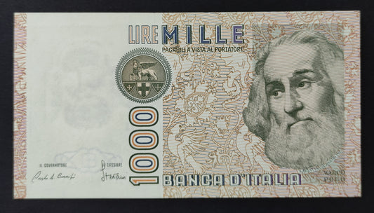 1000 LIRE POLO SERIE SOSTITUTIVA XD...A 28/10/1985 (SPL+) - Numismatica_ita