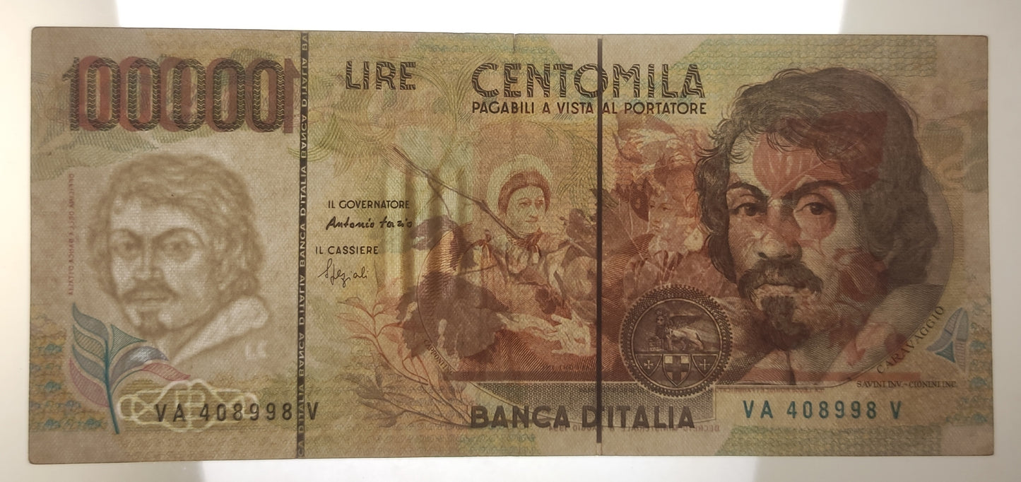 100000 LIRE CARAVAGGIO 2° TIPO LETTERA A 12/05/1994 BB