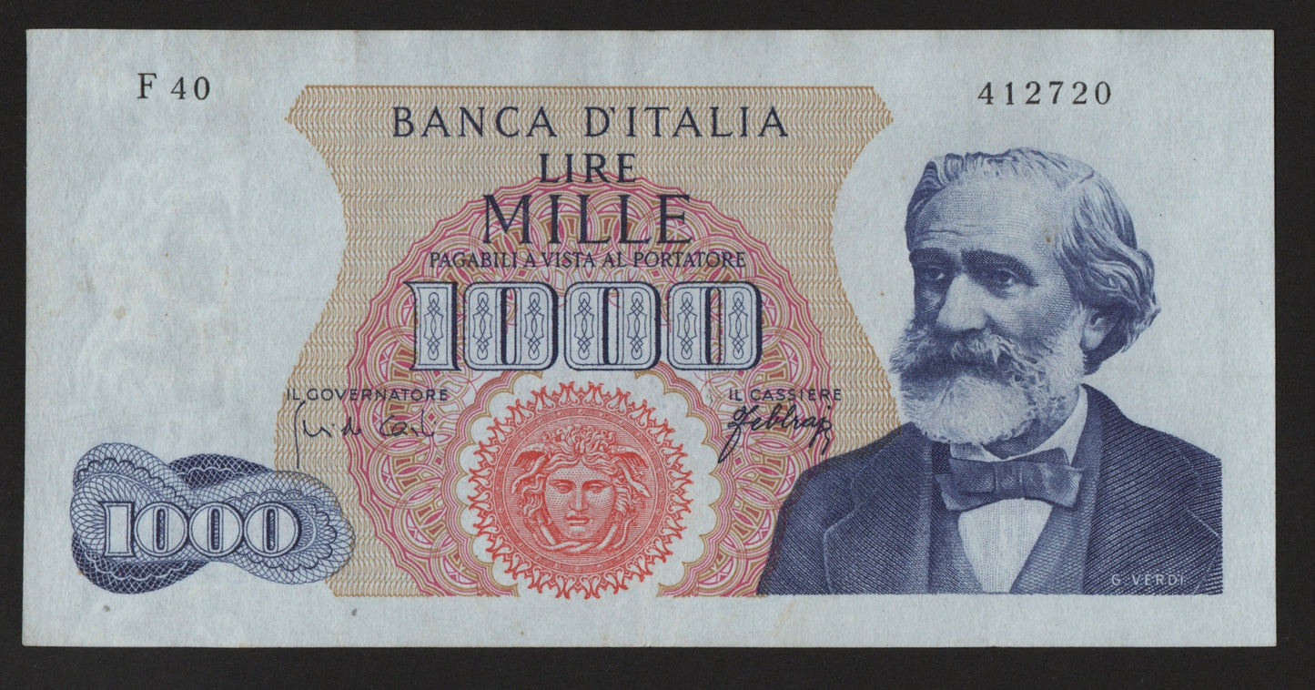 1000 LIRE VERDI 1° TIPO 20/05/1966 SPL