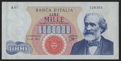 1000 LIRE VERDI 1° TIPO 14/07/1962 SPL