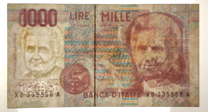 1000 LIRE MONTESSORI SERIE SOSTITUTIVA XB 1991 BB