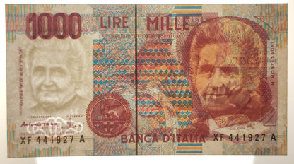 1000 LIRE MONTESSORI SERIE SOSTITUTIVA XF 1996 FDS