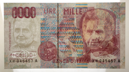 1000 LIRE MONTESSORI SERIE SOSTITUTIVA XH 1998 FDS