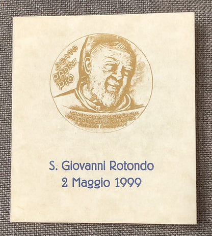 MEDAGLIA BEATIFICAZIONE PADRE PIO 1999 IN BRONZO FDC - DA COLLEZIONE