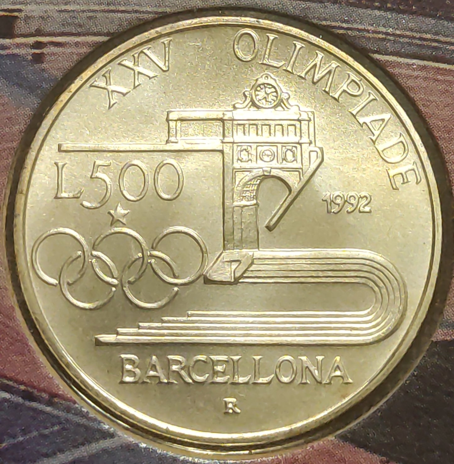 500 LIRE 1992 IPZS XXV OLIMPIADE DI BARCELLONA - MONETA IN ARGENTO FDC