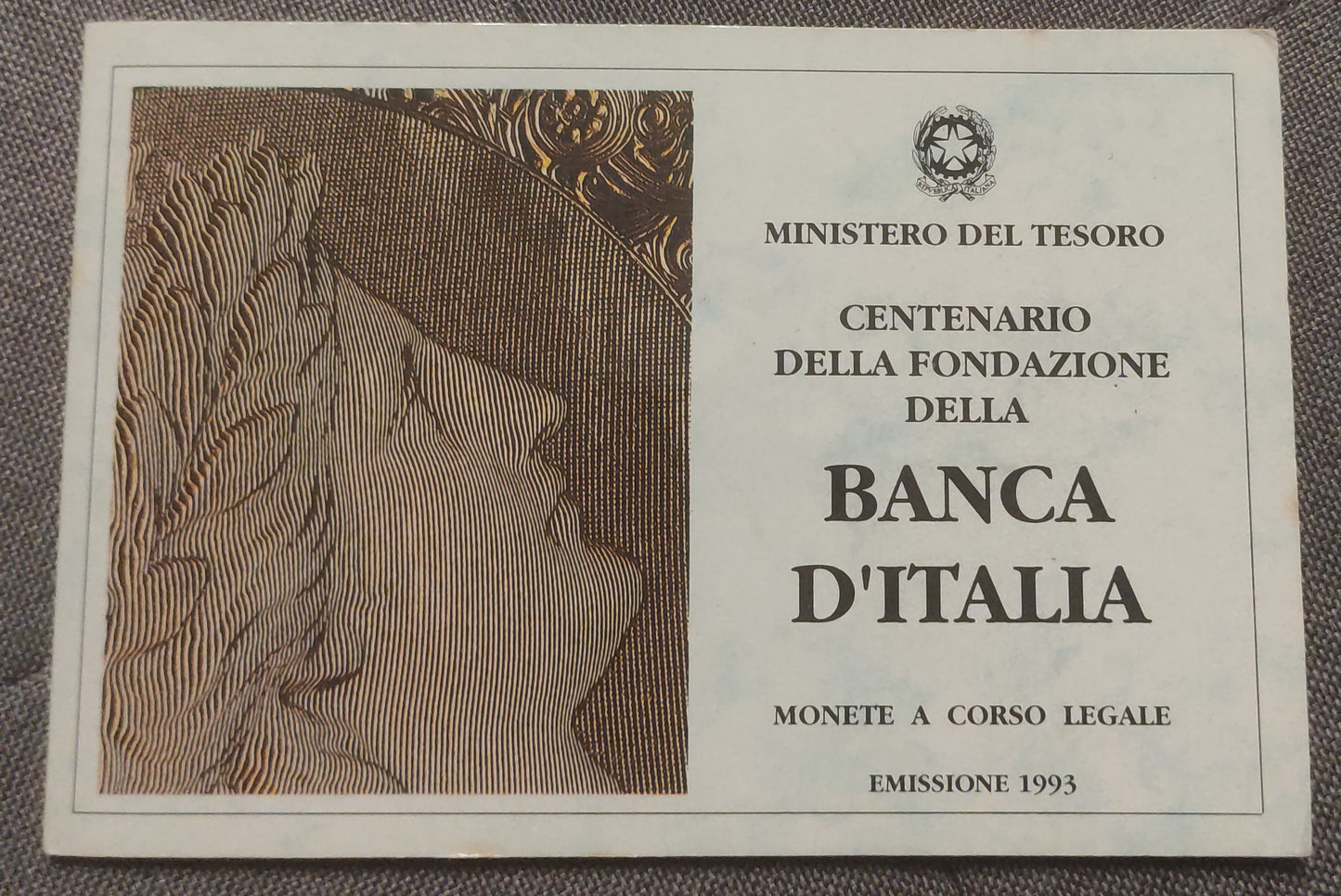 TRITTICO MONETE IN ARGENTO 1993 IPZS CENTENARIO FONDAZIONE BANCA D' ITALIA FDC