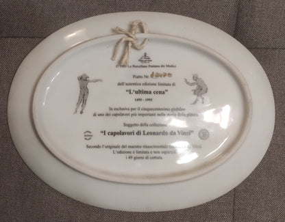 PIATTO COMMEMORATIVO ULTIMA CENA LEONARDO DA VINCI 1495-1995 EDIZIONE LIMITATA