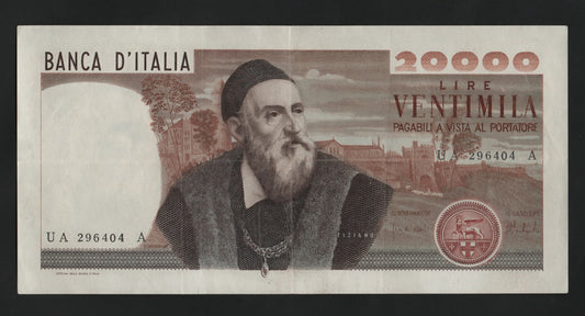 20.000 LIRE TIZIANO 21/02/1975 (qSPL) - Numismatica_ita