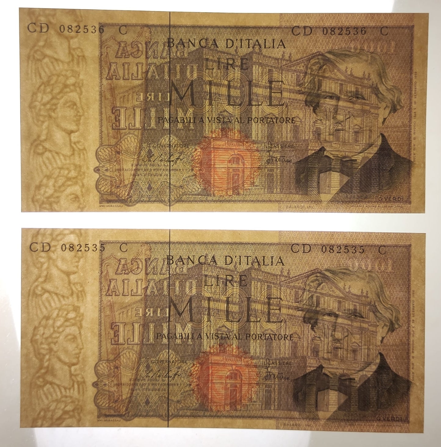 1000 LIRE VERDI 2° TIPO 10/05/1979 CONSECUTIVE DA MAZZETTA qFDS