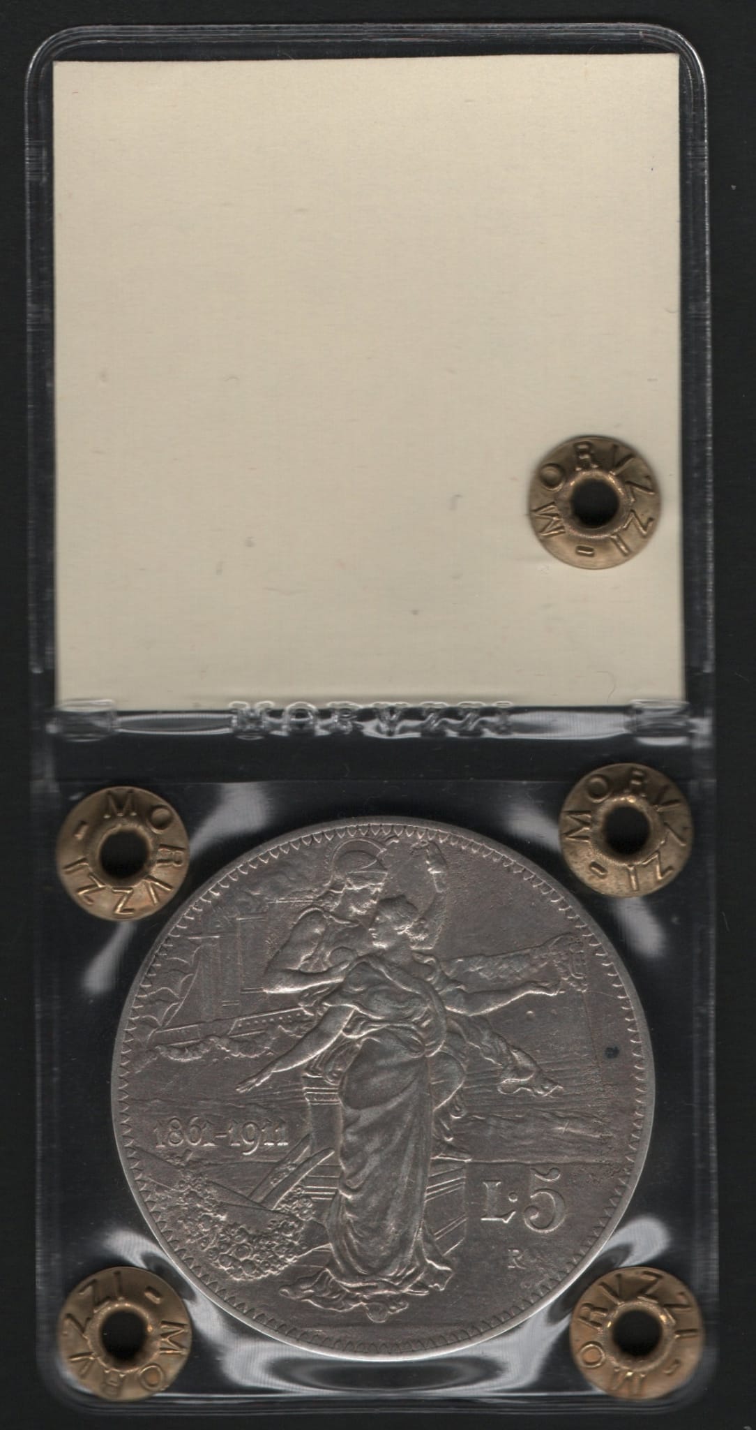 5 LIRE CINQUANTENARIO 1911 (BB+) - Numismatica_ita