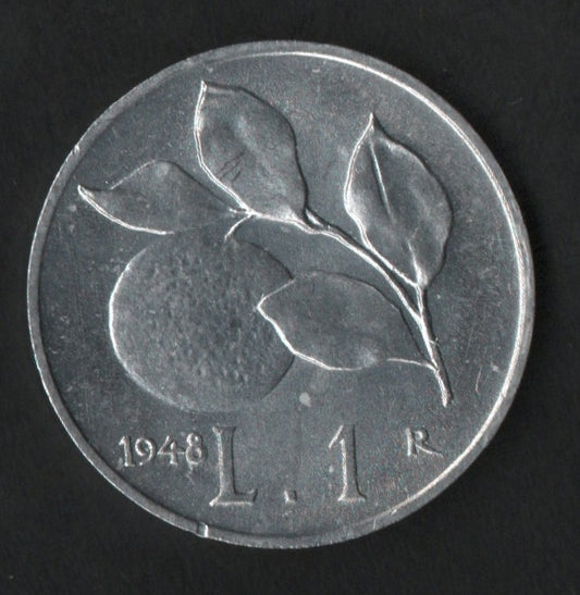 1 LIRA ARANCIA 1948 (qFDC) - Numismatica_ita