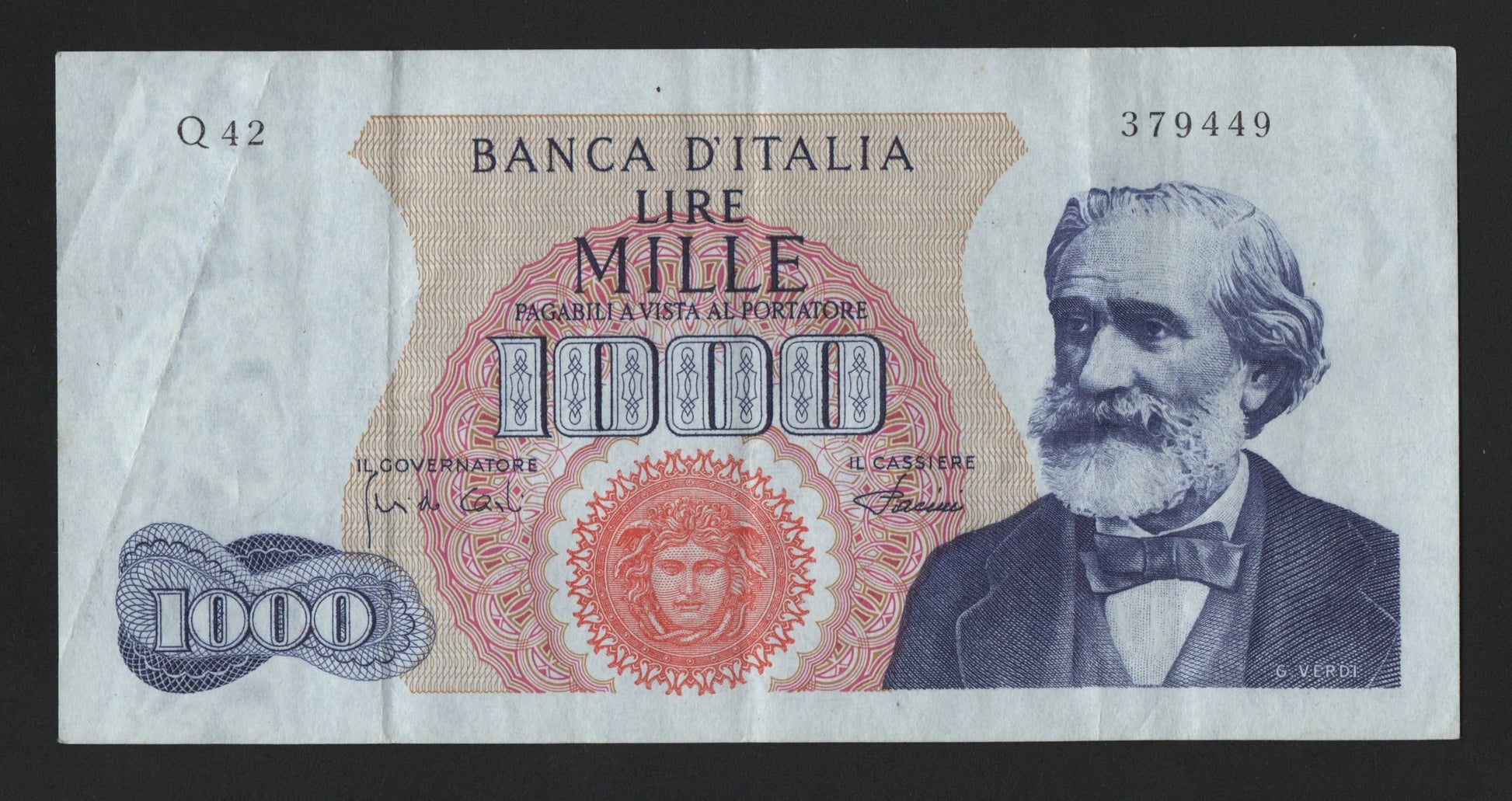 1000 LIRE VERDI 1° TIPO 04/01/1968 (BB+) - Numismatica_ita