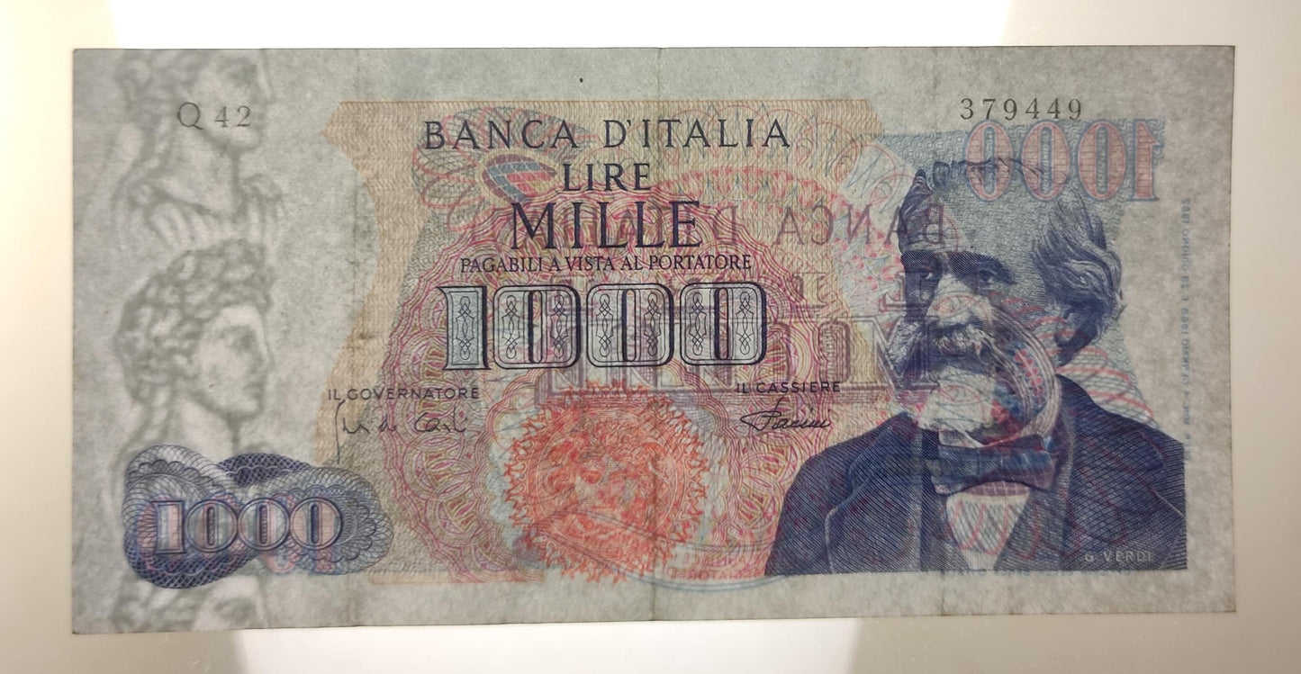 1000 LIRE VERDI 1° TIPO 04/01/1968 (BB+) - Numismatica_ita