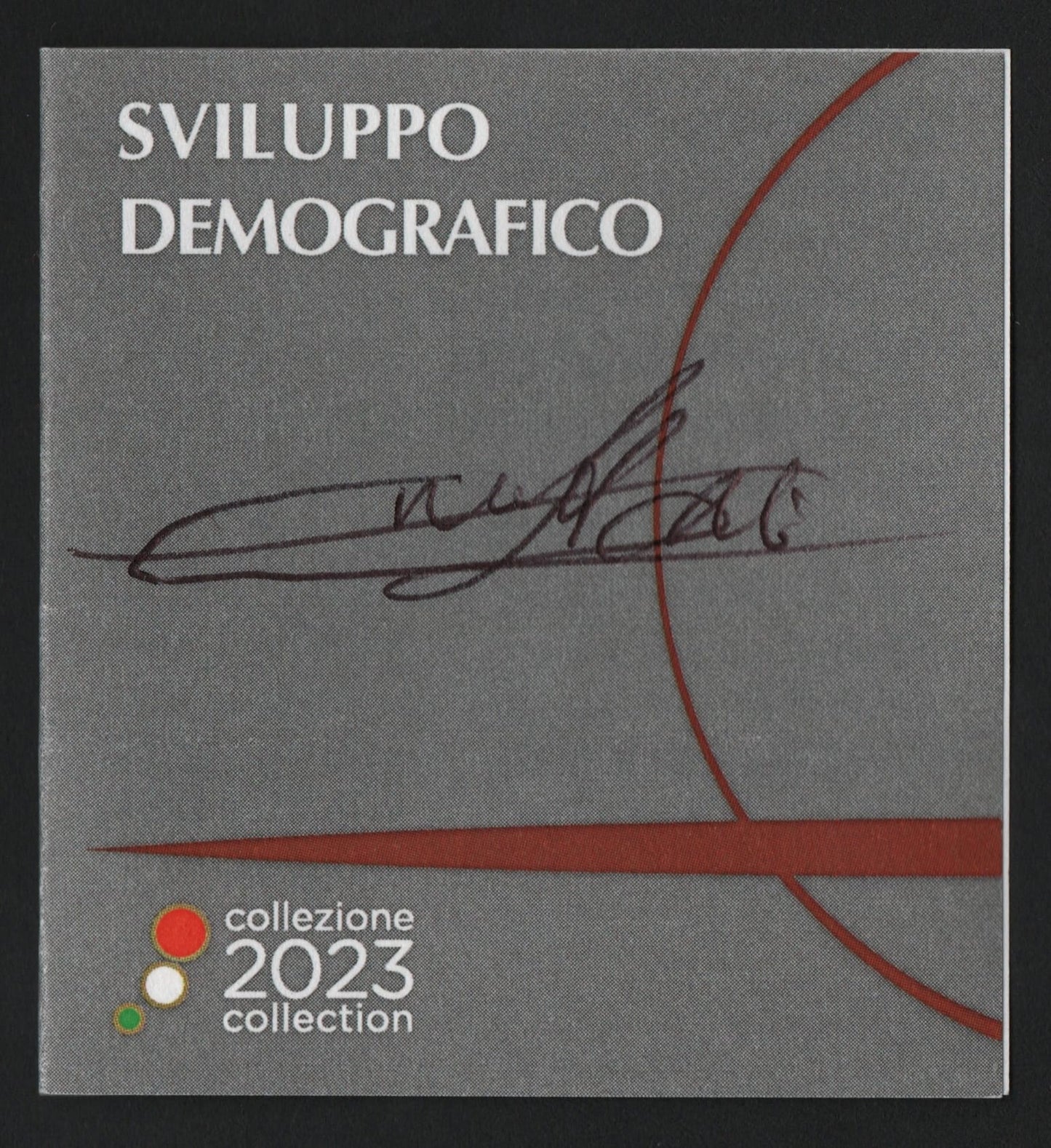 5 EURO SVILUPPO DEMOGRAFICO IPZS CON FIRMA DELL'INCISORE 2023 (FDC) - Numismatica_ita