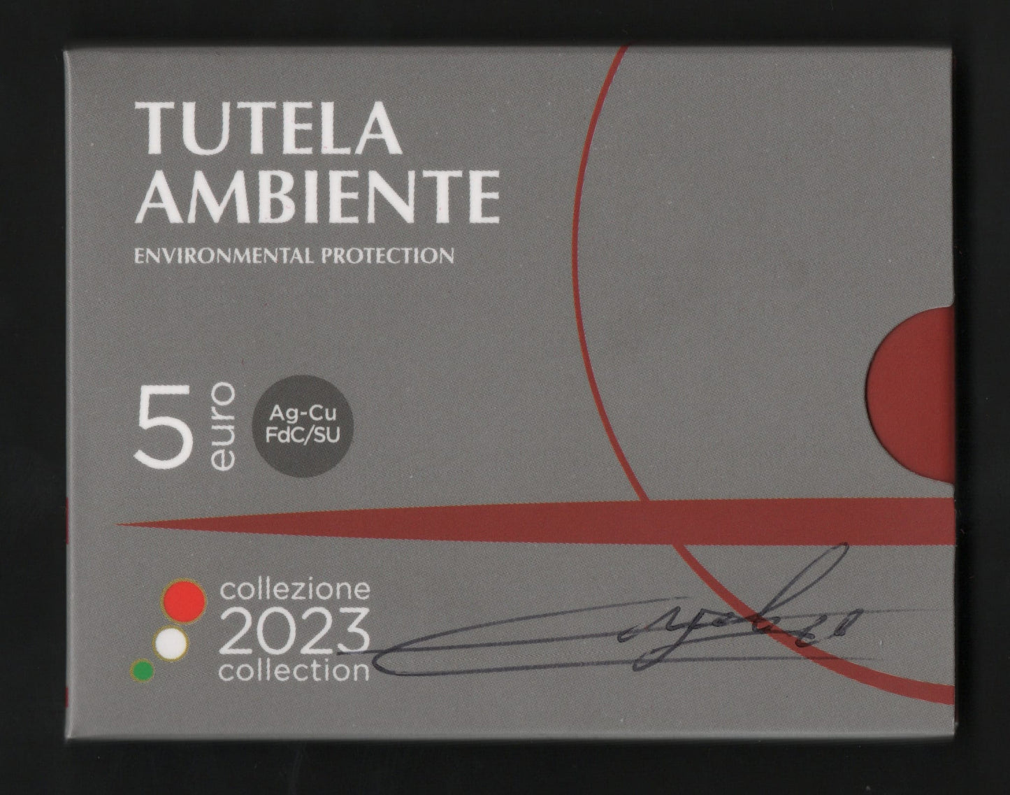 5 EURO TUTELA AMBIENTALE IPZS CON FIRMA DELL'INCISORE 2023 (FDC) - Numismatica_ita