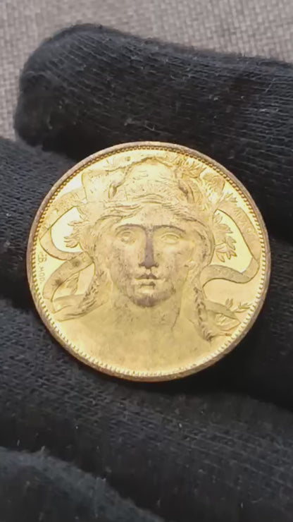 20 CENTESIMI 1906 BUONO ESPOSIZIONE FIERA DI MILANO VITTORIO EMANUELE III qFDC