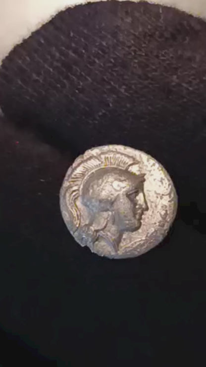 LUCANIA THURIUM TRIOBOLO (329-270 A.C.) ANTICA E RARA MONETA IN ARGENTO qSPL