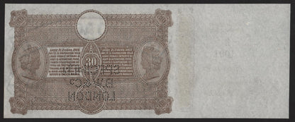 30 LIRE CREDITO AGRICOLO INDUSTRIALE SARDO CAMPIONE/SPECIMEN 01/03/1874 SUP+
