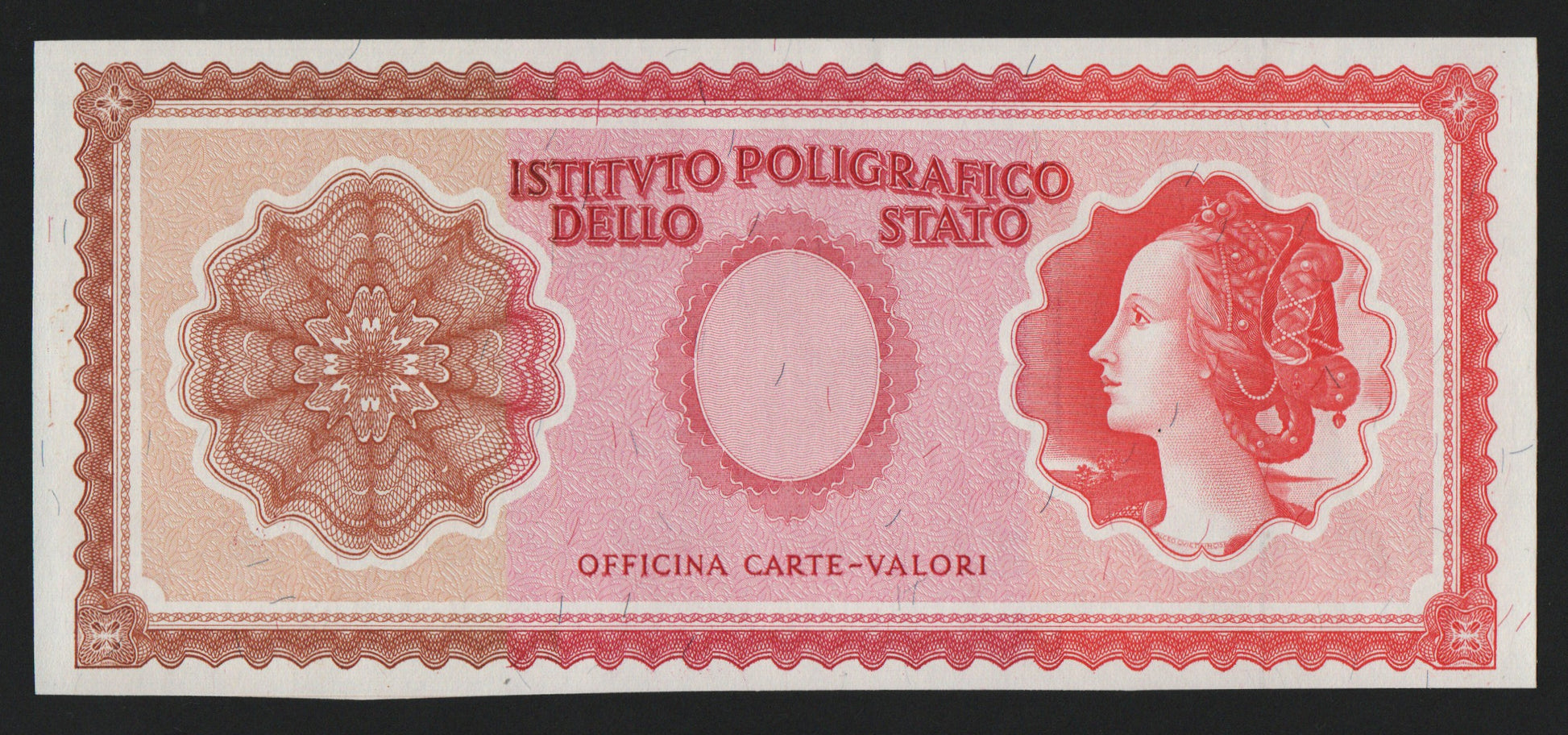BANCONOTA CAMPIONE SPECIMEN TEST ISTITUTO POLIGRAFICO MODELLO ITALIA TRICOLORE - Numismatica_ita
