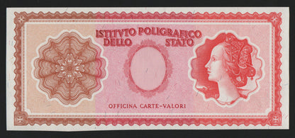 BANCONOTA CAMPIONE SPECIMEN TEST ISTITUTO POLIGRAFICO MODELLO ITALIA TRICOLORE - Numismatica_ita