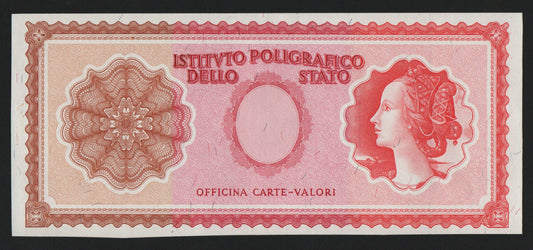 BANCONOTA CAMPIONE SPECIMEN TEST ISTITUTO POLIGRAFICO MODELLO ITALIA TRICOLORE - Numismatica_ita