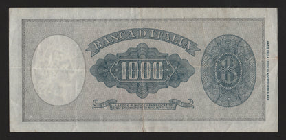 1000 LIRE ITALIA ORNATA DI PERLE (MEDUSA) 10/02/1948 BB