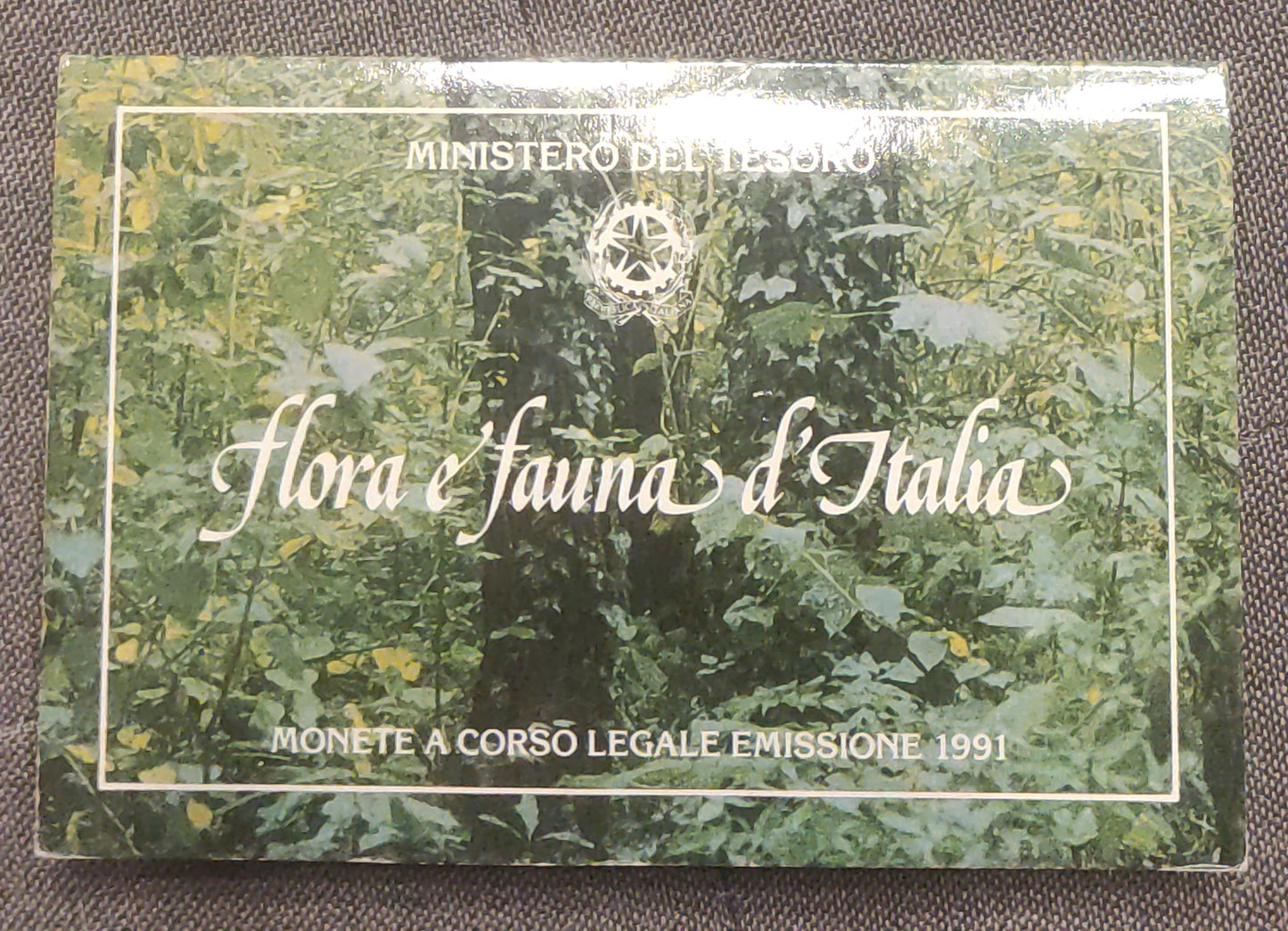 FLORA E FAUNA D' ITALIA 1991 MONETE IN ARGENTO IPZS FDC - LIRE DA COLLEZIONE